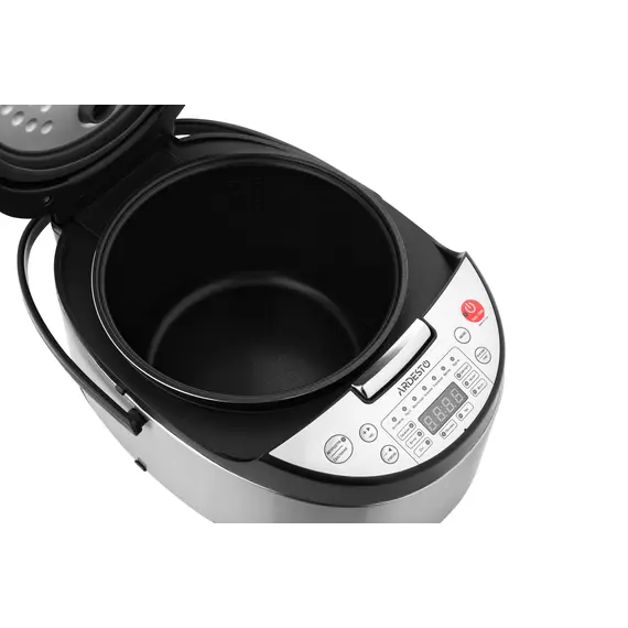 მულტისახარში Ardesto multicooker, 860W, bowl-5l, electronic control, recipes book, iron/plastic, silver-black , 4 image - Primestore.ge