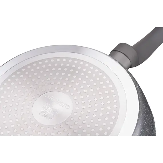 ტაფა Ardesto Deep Fry pan with lid Gemini Gourmet Apulia, 24cm, aluminium, gray , 8 image - Primestore.ge