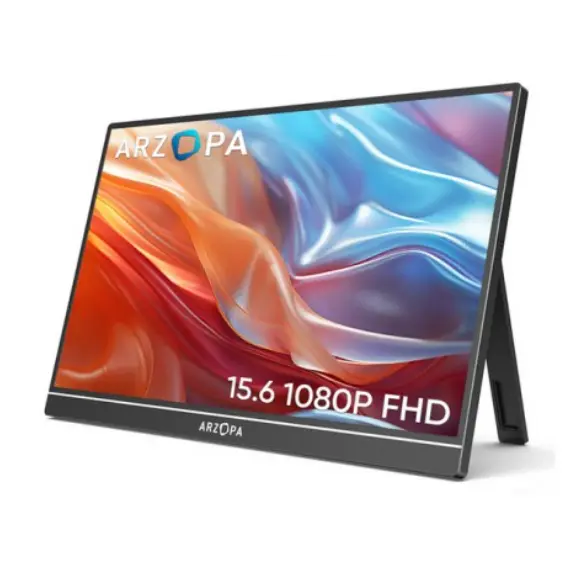 მონიტორი ARZOPA A1T 15.6" FHD Touch IPS Mini HDMI 2xUSB-C Built-in speakers , 2 image - Primestore.ge