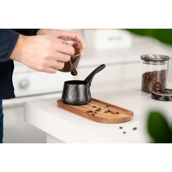 ყავის მადუღარა Ardesto Coffe pot Black Mars, 0.25l, aluminum, bakelite, black , 4 image - Primestore.ge