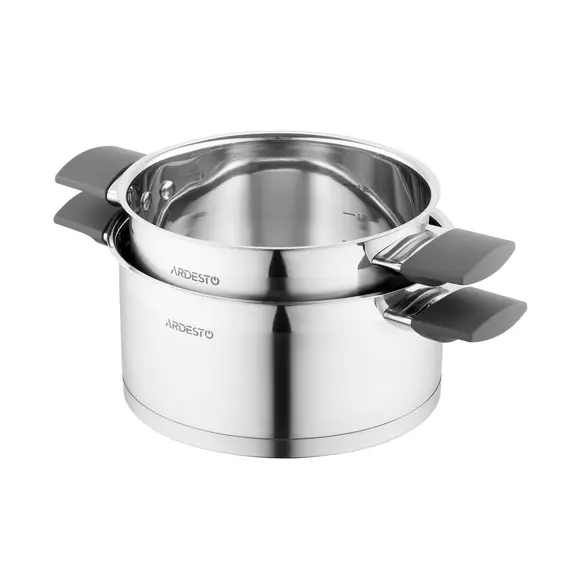 ქვაბების ნაკრები Ardesto Cookware set Gemini Trento, 6pcs, stainless steel , 3 image - Primestore.ge