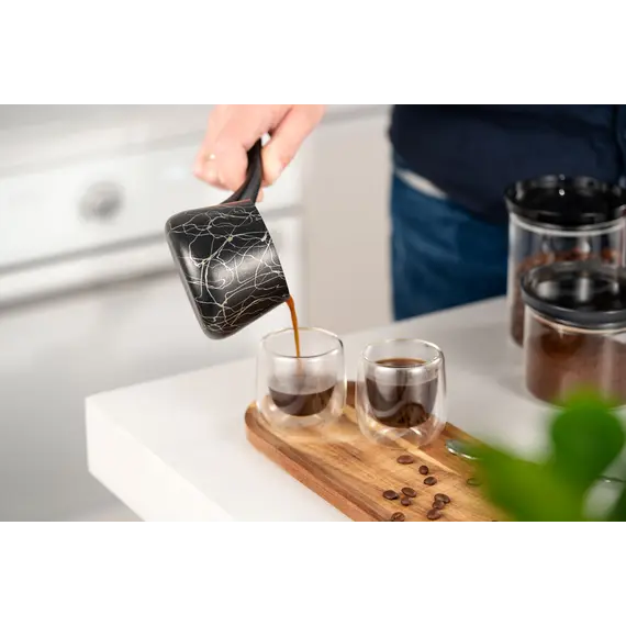 ყავის მადუღარა Ardesto Coffe pot Black Mars, 0.25l, aluminum, bakelite, black , 6 image - Primestore.ge