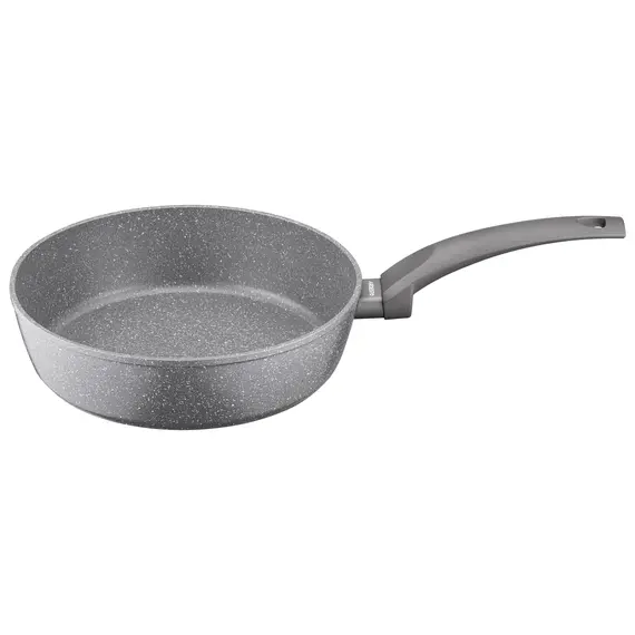 ტაფა Ardesto Deep Fry pan with lid Gemini Gourmet Apulia, 24cm, aluminium, gray , 4 image - Primestore.ge