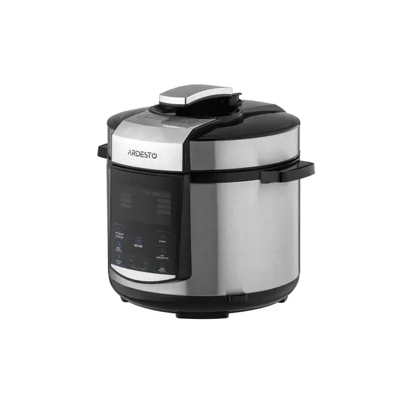 მულტისახარში Ardesto pressure cooker, 900W, bowl-5l, electronic control, recipes book, iron/plastic, silver , 3 image - Primestore.ge