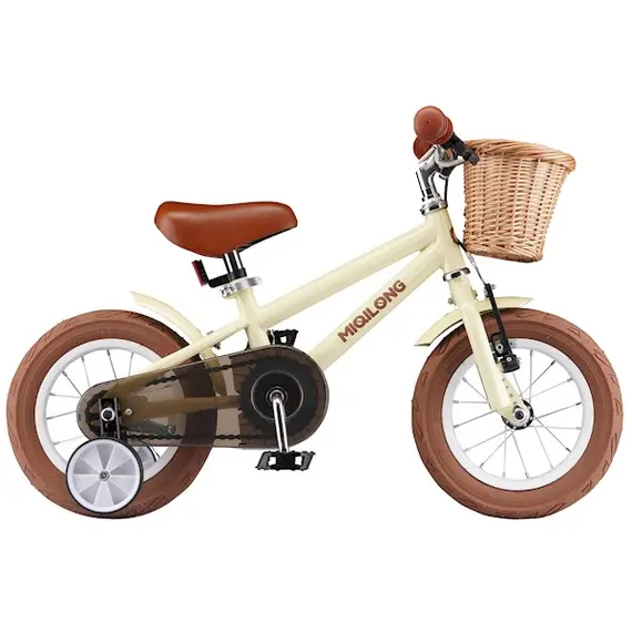 საბავშვო ველოსიპედი Miqilong ATW-RM12, 12", Children's Bicycle, Beige , 2 image - Primestore.ge