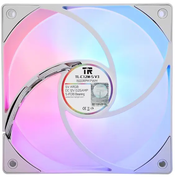 ქულერი THERMALRIGHT TL-C12W-S V3 X3 ARGB 120mm Fans , 4 image - Primestore.ge