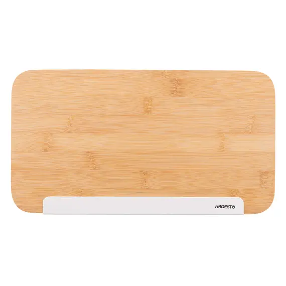 საპურე Ardesto Bread bin Midori 33х13х18cm, metal, bamboo, white , 7 image - Primestore.ge