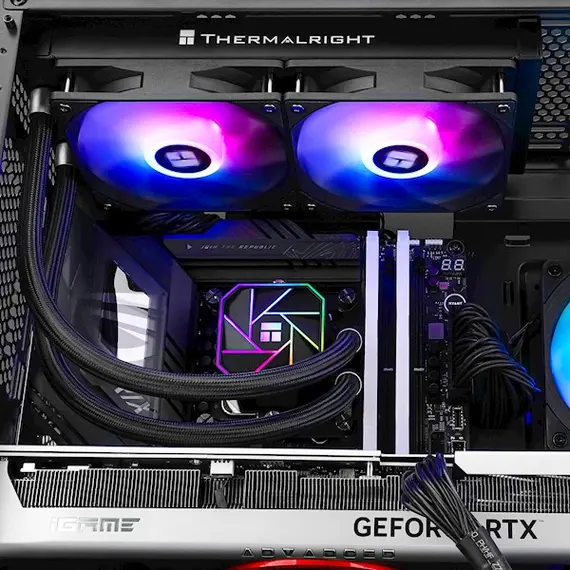 ქულერი THERMALRIGHT Aqua Elite 240 BLACK ARGB V3 AIO Liquid CPU Universal Cooler , 3 image - Primestore.ge
