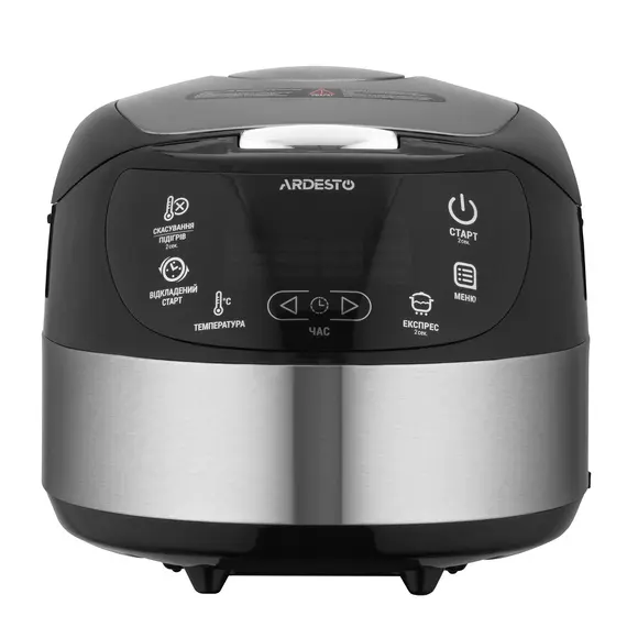 მულტისახარში ARDESTO multicooker, 860W, bowl-5L, electronic control, fry basket , inox/plastic , silver , 4 image - Primestore.ge