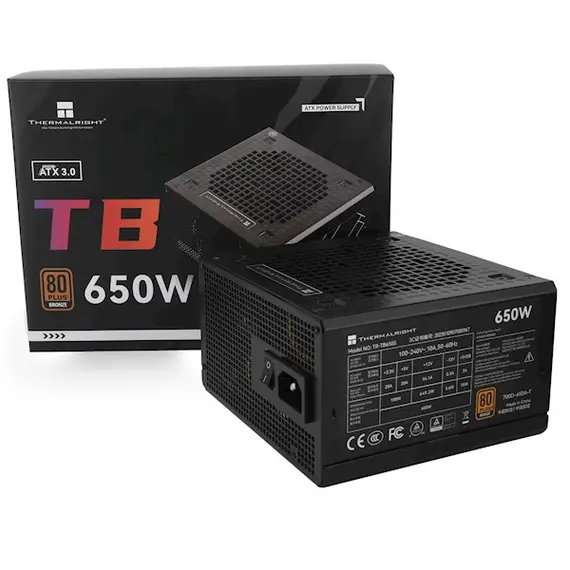 კვების ბლოკი THERMALRIGHT 650W 80 Plus Bronze PSU - TR-TB650S , 3 image - Primestore.ge