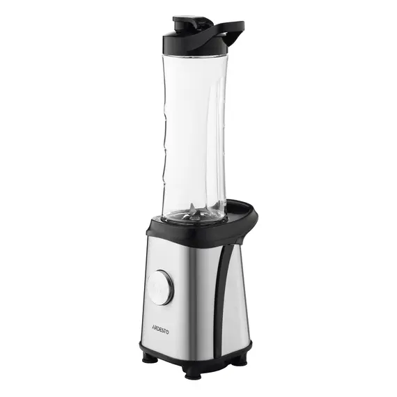 ბლენდერი Ardesto Blender for smoothies BG-F350, 350W, 2in1, bottle-600ml, bottle-300ml, coffee grinder, black+silver , 8 image - Primestore.ge