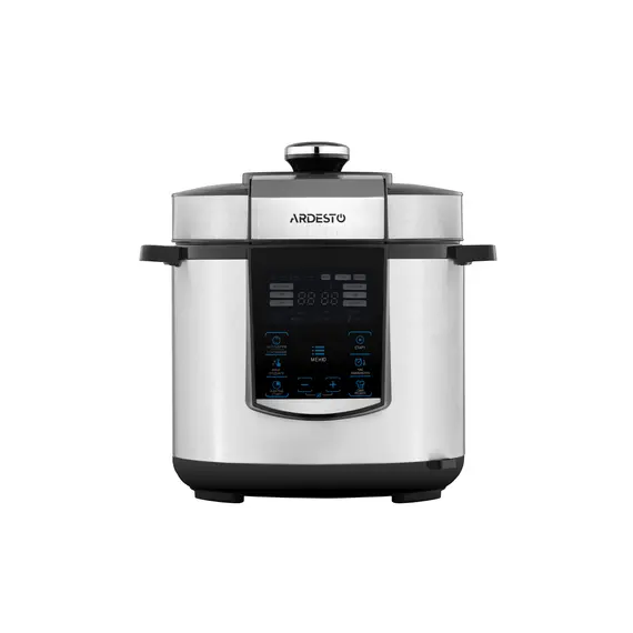 მულტისახარში Ardesto pressure cooker, 900W, bowl-6l, electronic control, recipes book, iron/plastic, silver  - Primestore.ge