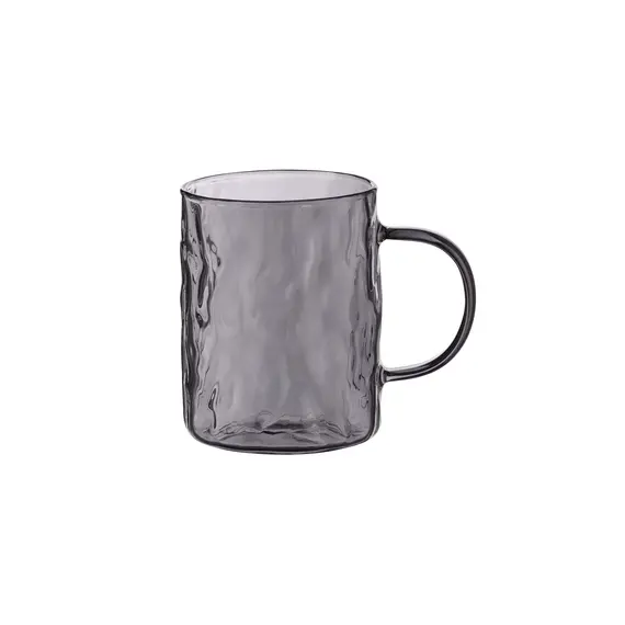 ჭიქების ნაკრები Ardesto Set of cups Shine, 260ml, 2pcs, borosilicate glass, gray  - Primestore.ge