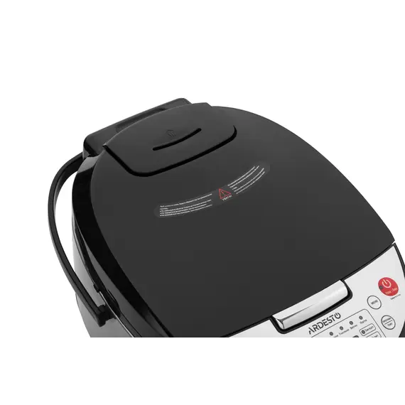 მულტისახარში Ardesto multicooker, 860W, bowl-5l, electronic control, recipes book, iron/plastic, silver-black , 8 image - Primestore.ge