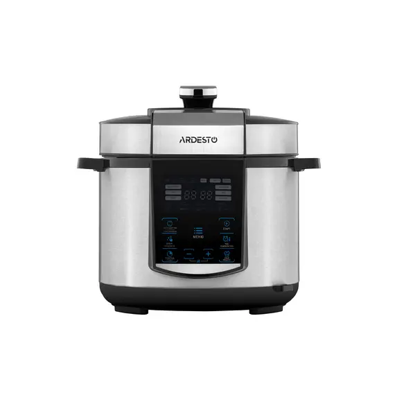 მულტისახარში Ardesto pressure cooker, 900W, bowl-5l, electronic control, recipes book, iron/plastic, silver  - Primestore.ge