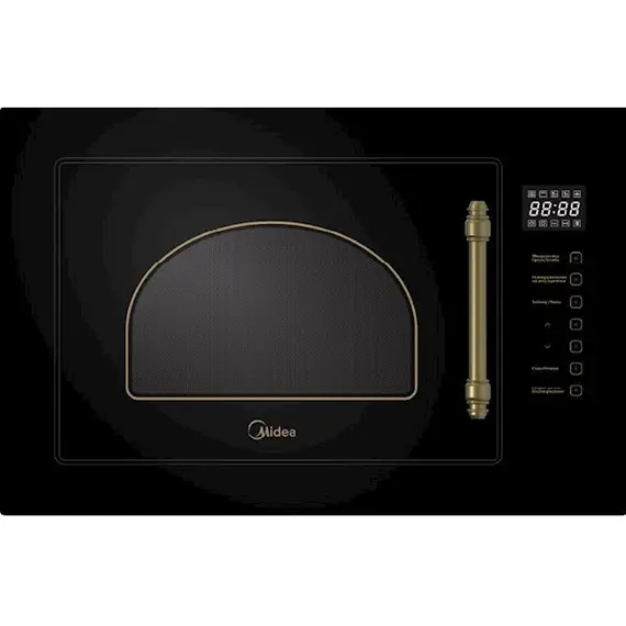 ჩასაშენებელი მიკროტალღური ღუმელი Midea MI 9252 RGB-B, 1450W, 25L, Microwave Oven, Built-In, Black  - Primestore.ge