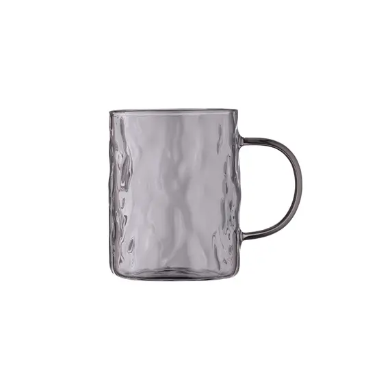 ჭიქების ნაკრები Ardesto Set of cups Shine, 260ml, 2pcs, borosilicate glass, gray , 2 image - Primestore.ge