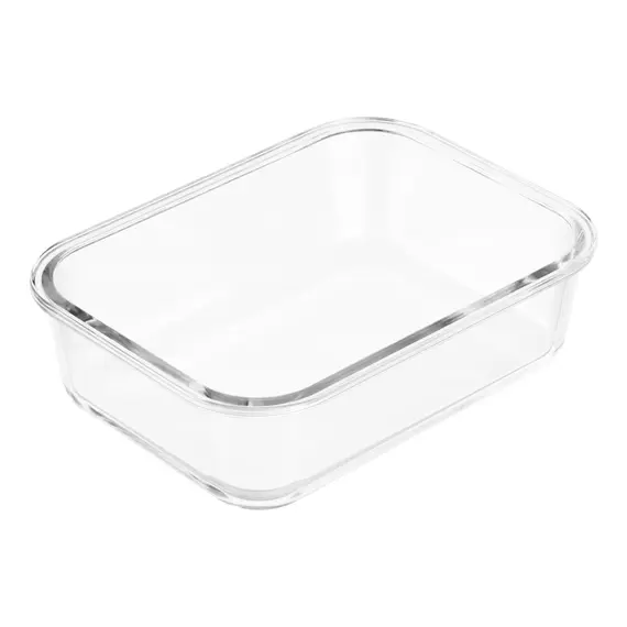 კონტეინერი Ardesto Food storage container Gemini 1.5l, borosilicate glass, plastic, rectangular, transparent , 4 image - Primestore.ge