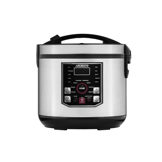 მულტისახარში Ardesto multicooker, 860W, bowl-5l, electronic control, recipes book, iron/plastic, silver  - Primestore.ge