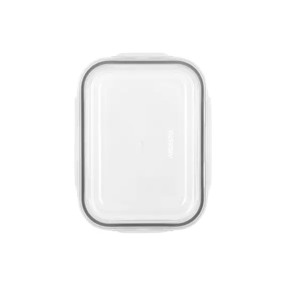 კონტეინერი Ardesto Food storage container Gemini 1.5l, borosilicate glass, plastic, rectangular, transparent , 3 image - Primestore.ge