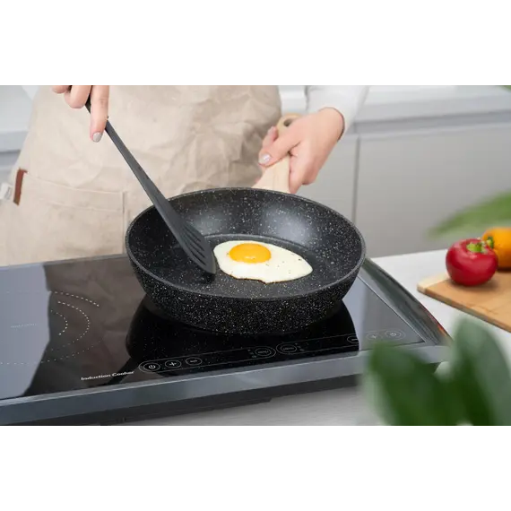 ტაფა Ardesto Deep Fry pan Midori 24cm, aluminium, black , 7 image - Primestore.ge