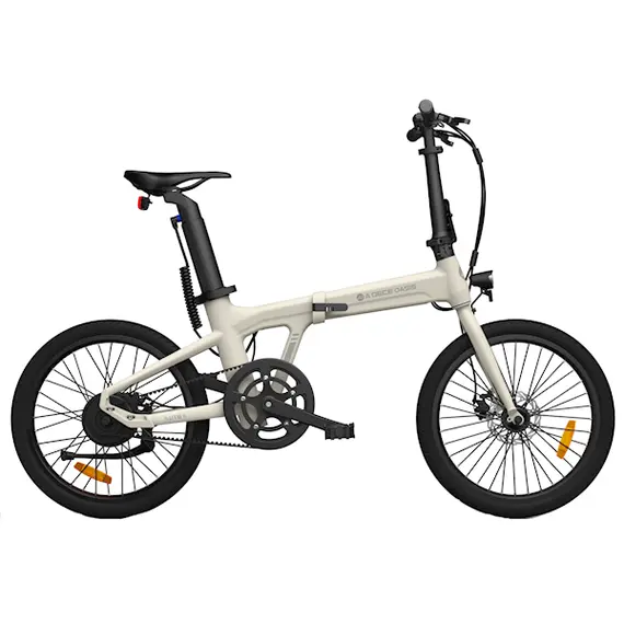 Electric Bicycle ADO A20 Lite, 350W, Smart APP, Folding Electric Bike, 30KM/H, Ivory, 2 image