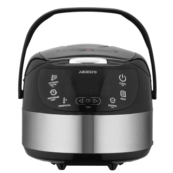 მულტისახარში ARDESTO multicooker, 860W, bowl-5L, electronic control, fry basket , inox/plastic , silver , 5 image - Primestore.ge