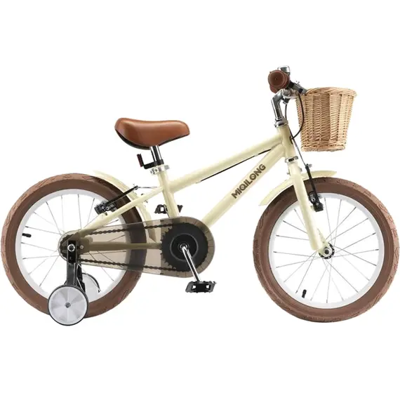 საბავშვო ველოსიპედი Miqilong Kids bicycle RM 16" beige , 2 image - Primestore.ge