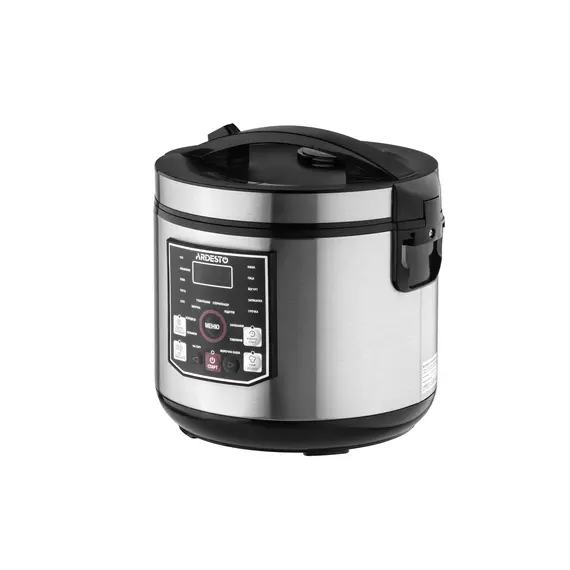 მულტისახარში Ardesto multicooker, 860W, bowl-5l, electronic control, recipes book, iron/plastic, silver , 2 image - Primestore.ge