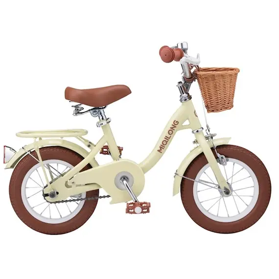 საბავშვო ველოსიპედი Miqilong RBB-LS12, 12", Children's Bicycle, Beige , 2 image - Primestore.ge