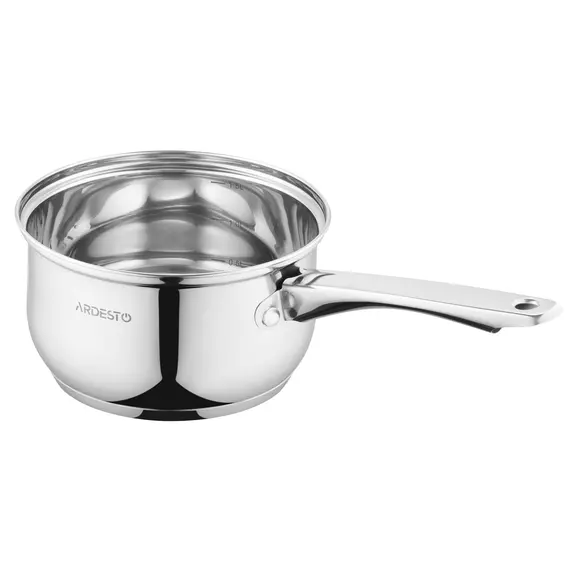 ქვაბი Ardesto Saucepan with glass lid Gemini Gourmet Spoleto, 1.6l, stainless steel , 2 image - Primestore.ge