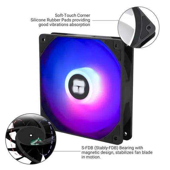 ქულერი THERMALRIGHT TL-C12C-S ARGB Fan , 2 image - Primestore.ge