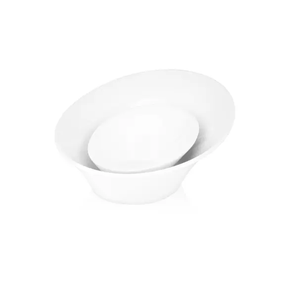 სალათის თასი Ardesto Salad bowl, 25.5 сm, porcelain, white , 6 image - Primestore.ge