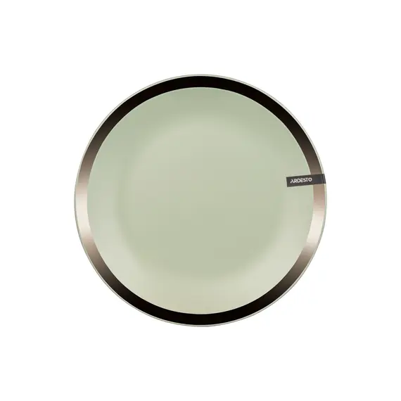 კერამიკის თეფში Ardesto Dinner plate Liguria Green bay, 26cm, ceramics, green , 5 image - Primestore.ge