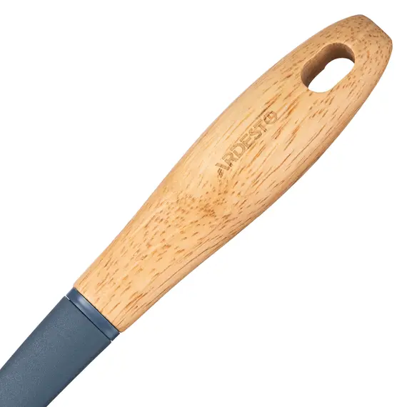 სპატულა Ardesto Slotted turner Midori, 34.5cm, nylon, wood, blue , 6 image - Primestore.ge