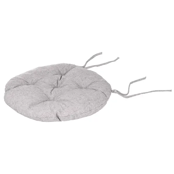 სკამის ბალიში Ardesto Sitpad Oliver, 40cm, 100% cotton, filling: 50% holofiber, 50% pp, gray , 3 image - Primestore.ge