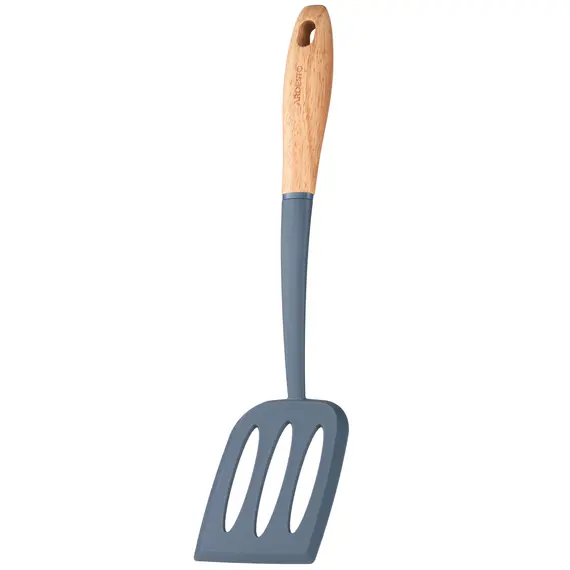 სპატულა Ardesto Slotted turner Midori, 34.5cm, nylon, wood, blue , 4 image - Primestore.ge