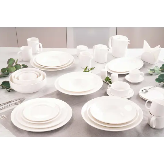 თეფში Ardesto Deep plate Prato, 23сm, porcelain, white , 5 image - Primestore.ge
