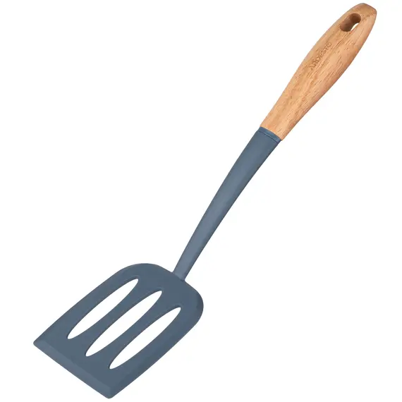 სპატულა Ardesto Slotted turner Midori, 34.5cm, nylon, wood, blue , 3 image - Primestore.ge