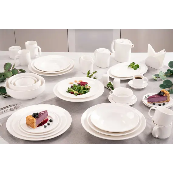 ფაიფურის თეფში Ardesto Dinner plate Prato, 25сm, porcelain, white , 7 image - Primestore.ge