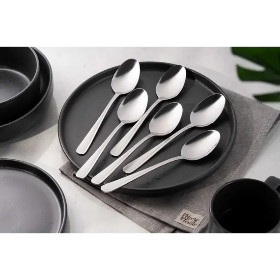 სუფრის კოვზი Ardesto Tablespoons set Black Mars Zenith , 6pcs, stainless steel , 5 image - Primestore.ge