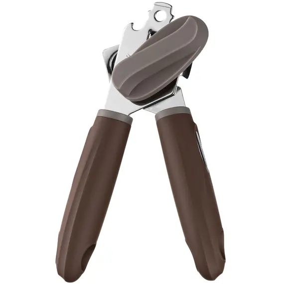 კონსერვის გასახსნელი Ardesto Can opener Gemini, 19.9cm, stainless steel, plastic, gray-brown , 2 image - Primestore.ge