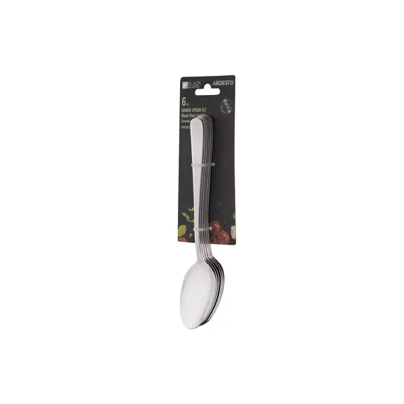 სუფრის კოვზი Ardesto Tablespoons set Black Mars Zenith , 6pcs, stainless steel , 4 image - Primestore.ge