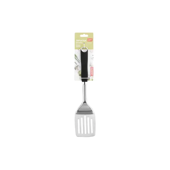 სპატულა Ardesto Turner Gemini, 33cm, stainless steel, plastic, black , 2 image - Primestore.ge