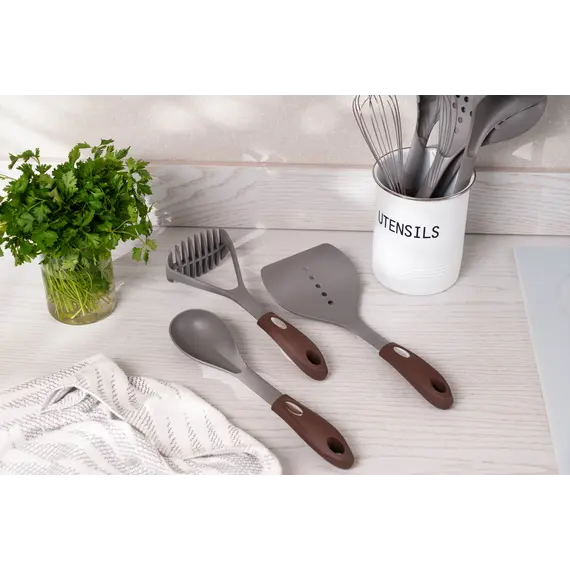 სპატულა Ardesto Turner Gemini, 33cm, nylon, gray-brown , 7 image - Primestore.ge