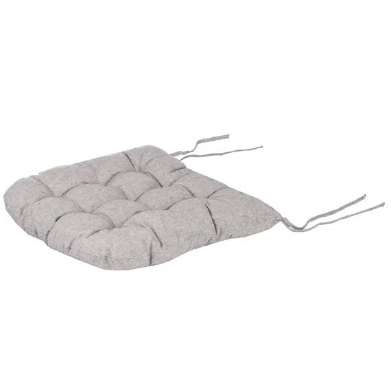 სკამის ბალიში Ardesto Sitpad Oliver, 40x40cm, 100% cotton, filling: 50% holofiber, 50% pp, gray , 5 image - Primestore.ge