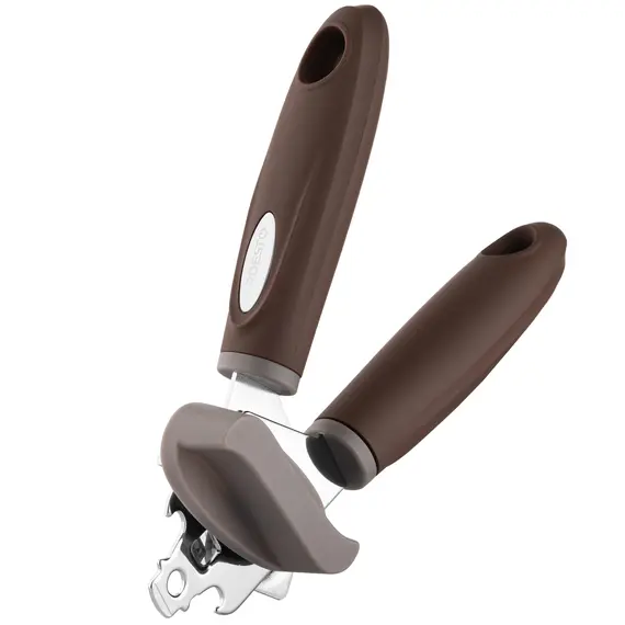 კონსერვის გასახსნელი Ardesto Can opener Gemini, 19.9cm, stainless steel, plastic, gray-brown , 4 image - Primestore.ge