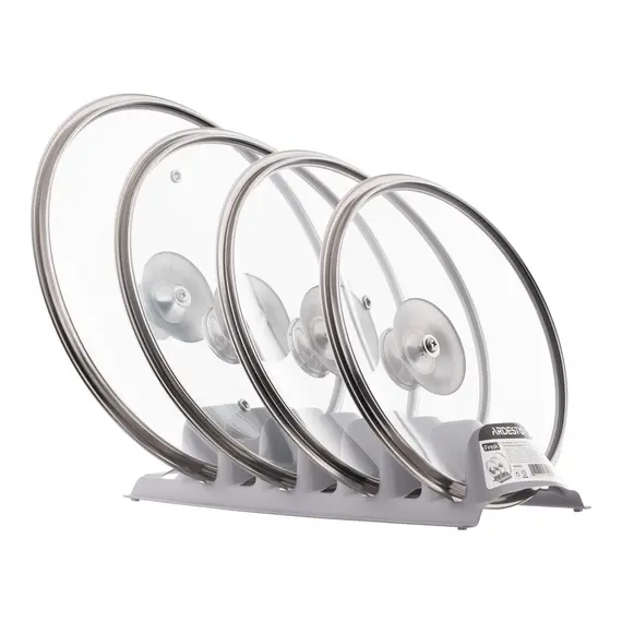 თავსახურების სადგამი Ardesto Lid organizer 29.5х13.5х6.5cm, plastic, grey - Primestore.ge