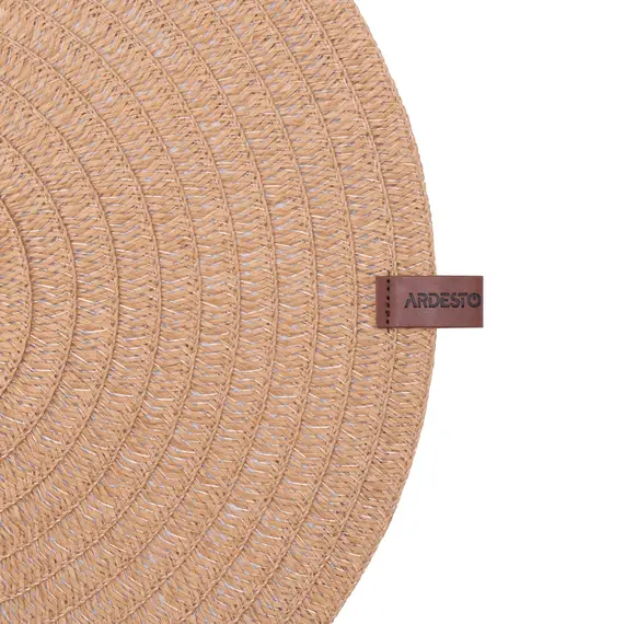 მაგიდის დასაფენი Ardesto Serving mat, 38cm, polyester, paper twine, round , 5 image - Primestore.ge