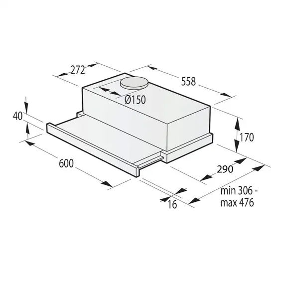 გამწოვი GORENJE TH62E3X , 2 image - Primestore.ge